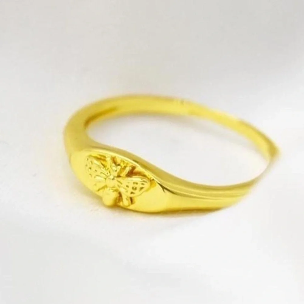 Gold Bee Ring